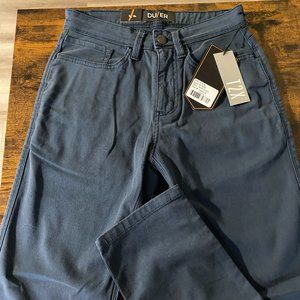 DUER 28/30 Slim fit Live Lite Blue Pacifica  pants mens - NWT